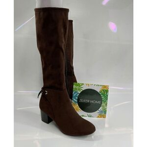 Charter Club Women's Jaccque Tall Stretch Boots - Chocolate 6M